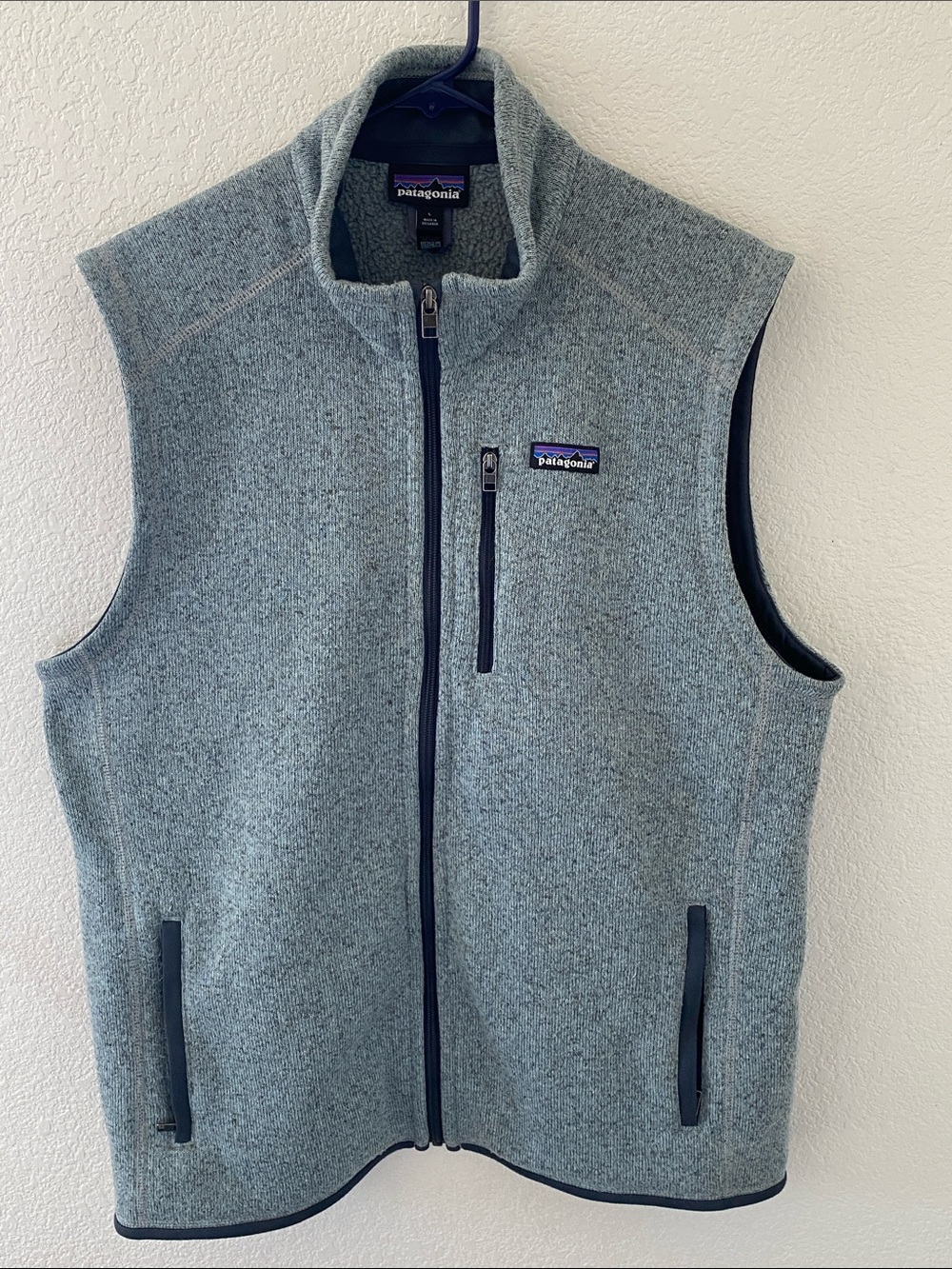 Patagonia Better Sweater Vest Men’s L Gray Full Zip SP25 25882